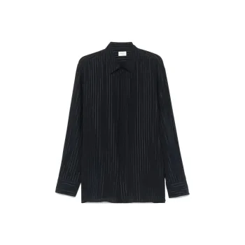 SAINT LAURENT Striped Silk Shirt