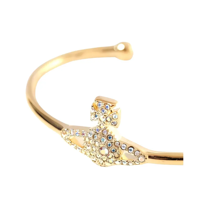 Vivienne Westwood Grace Bas Relief Open Bangle-4
