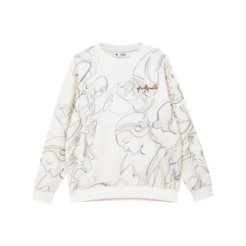 JACK&JONES Sweatshirts Unisex A03 White Hood With Gray