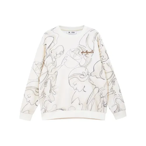 JACK&JONES Sweatshirts Unisex A03 White Hood With Gray