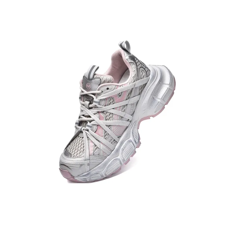 MISTERY Breathable And Lightweight Low Top Chunky Sneakers Women's-9
