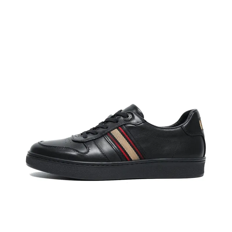 Bansley Low Top Skateboard Shoes Men's Black-0