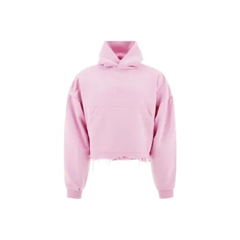 Balenciaga Logo Printed Destroyed Hoodie