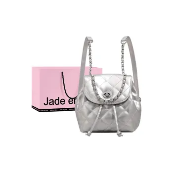 Jade En Plus PU Backpack Regular Women's Glacier Silver/Midnight Sea Black/Truffle White