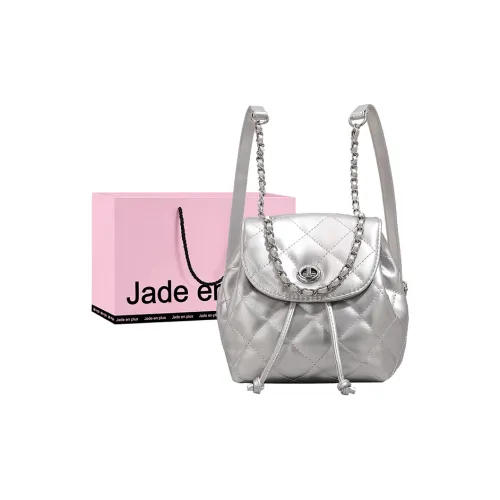 Jade En Plus PU Backpack Regular Women's Glacier Silver/Midnight Sea Black/Truffle White