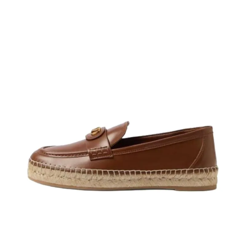 Valentino VLogo Signature Espadrilles Women's Dark Brown-0