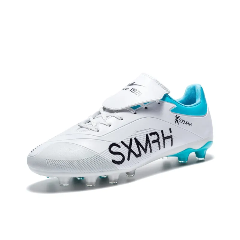 Binary FG Firm Ground Cushioning Support Abrasion Resistant Lightweight Slip Resistant Soccer Shoes Unisex White-1
