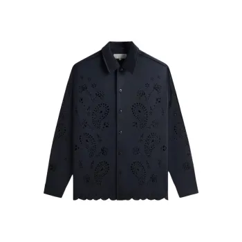 KITH Isaac Microsuede Long Sleeve Buttondown