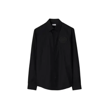 Burberry Logo Embroidered Buttoned Shirt