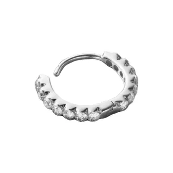 MARIA TASH 18kt White Gold Eternity Clicker Earring