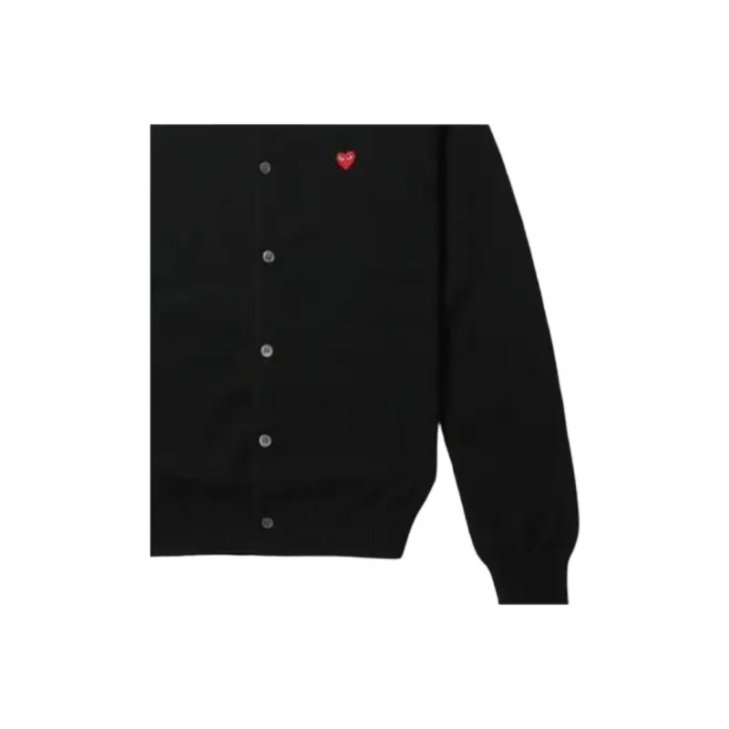 Comme Des Garcons Play X Invader Women's Cardigan Black-1