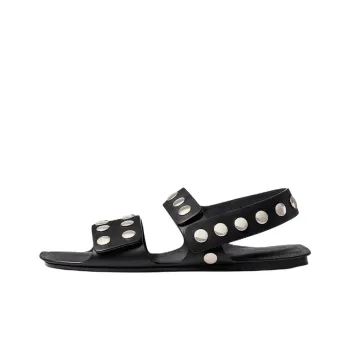 KHAITE Boden One Strap Sandals Women's Black