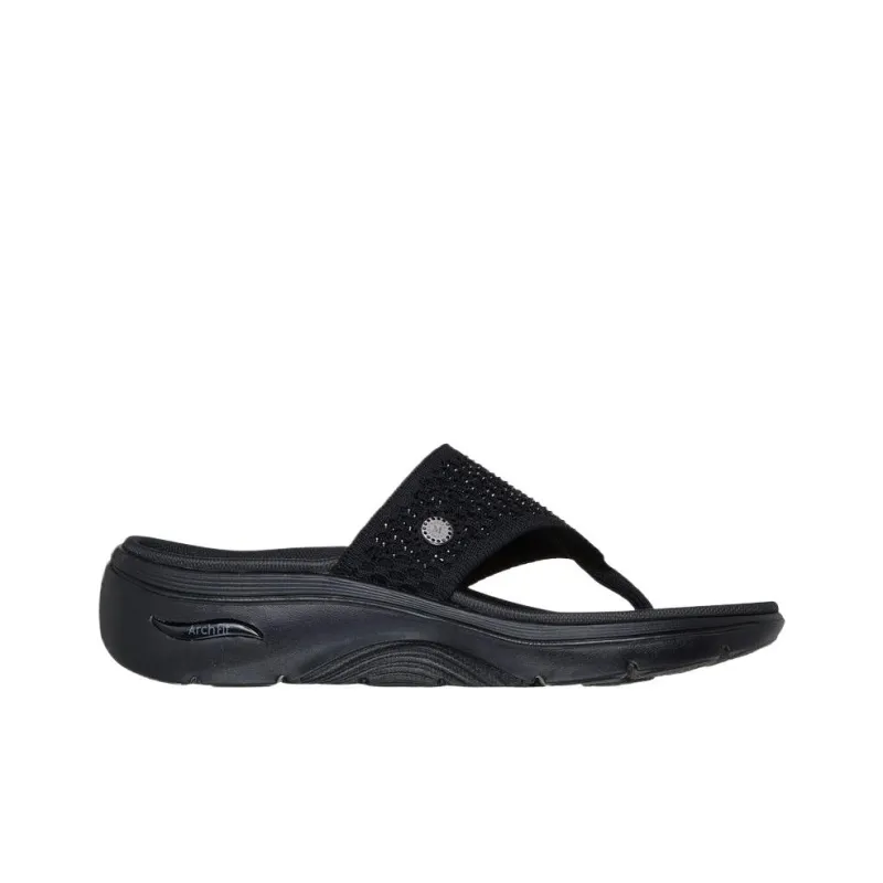 Skechers GO Walk Arch Fit 2.0 Flip Flops Women's Black-1