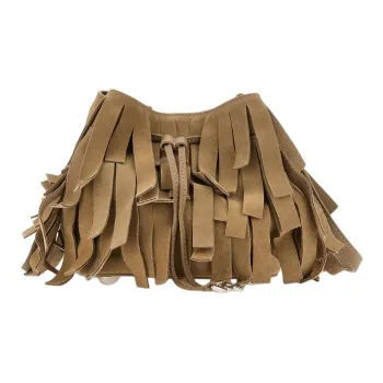 HOGAN Suede Crossbody Bag, Shoulder Bag Mini Women's Brown