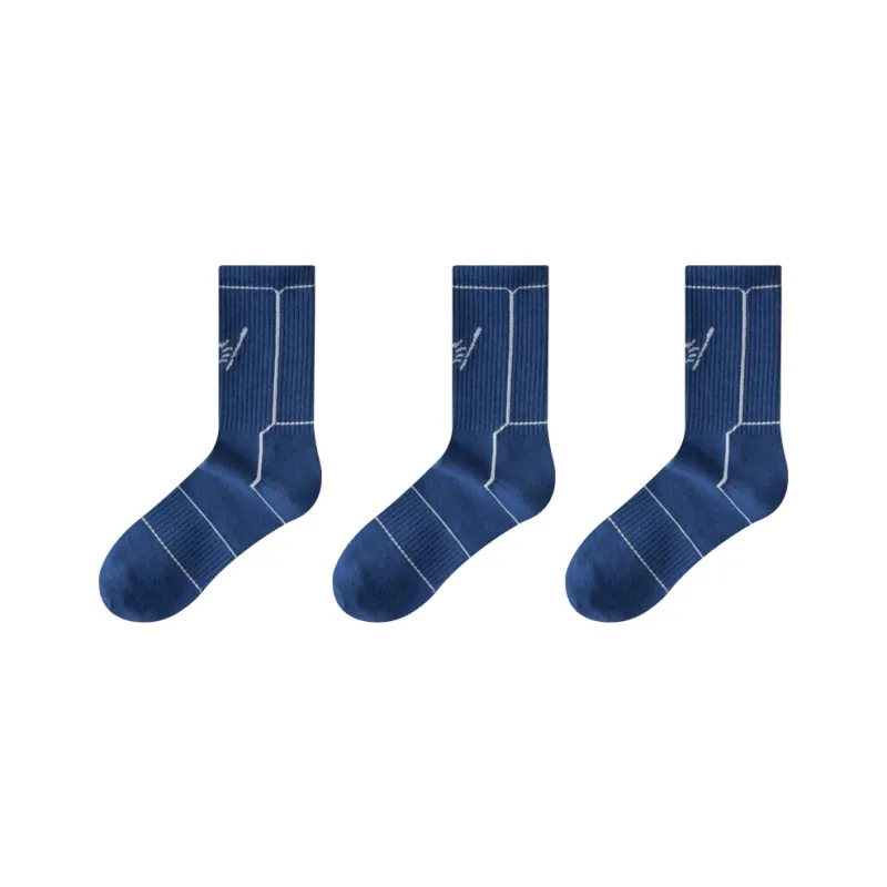 Cotton Gene Mid Calf Socks Men's Combo Set-20