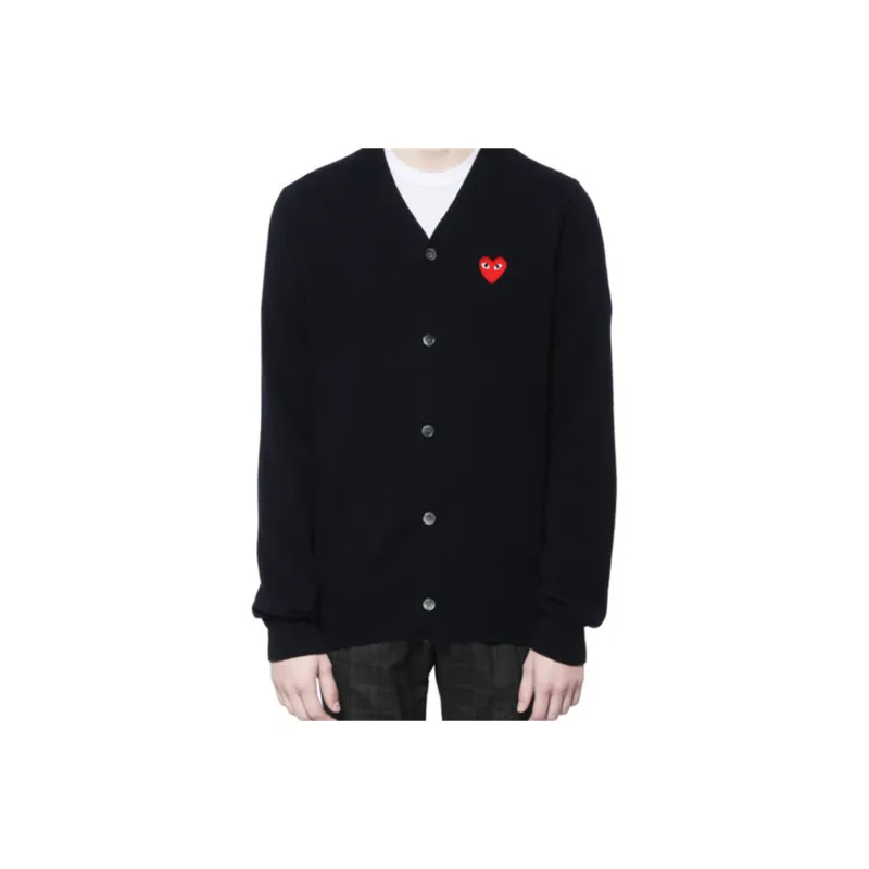 CDG Play SS24 Sweater Unisex Navy-1