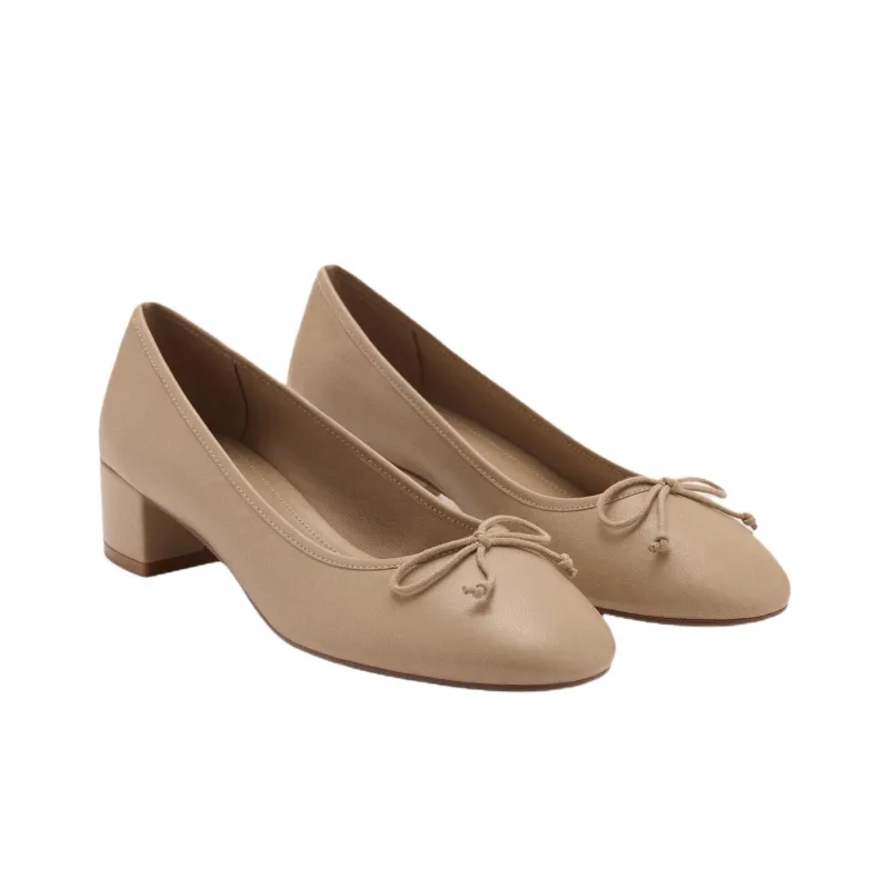 MANGO Selection Collection Chunky Heel High Heels 3.9cm Women's-4