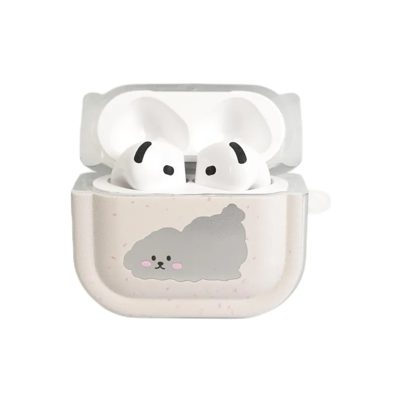 Sopi Compatibility With Apple AirPods 4/2/3/4th Generation/AirPods Pro/Pro 2 TPU Cut Out Piglet Puppy Headphone Cases-5