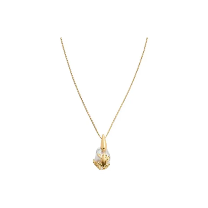 Bottega Veneta 18K Gold Plated Necklaces Women's Gold-0