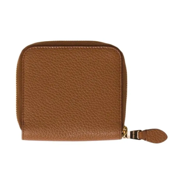 MIU MIU Cow Leather Wallet Unisex Brandy-1