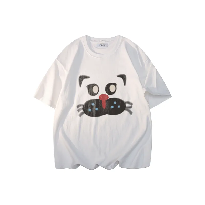 OGEK T Shirt Unisex White Comes With Random Print Top-12