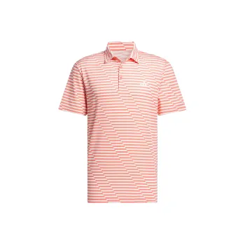 Adidas Ultimate365 Mesh Print Polo Shirt Polo Shirt Men's Light Scarlet