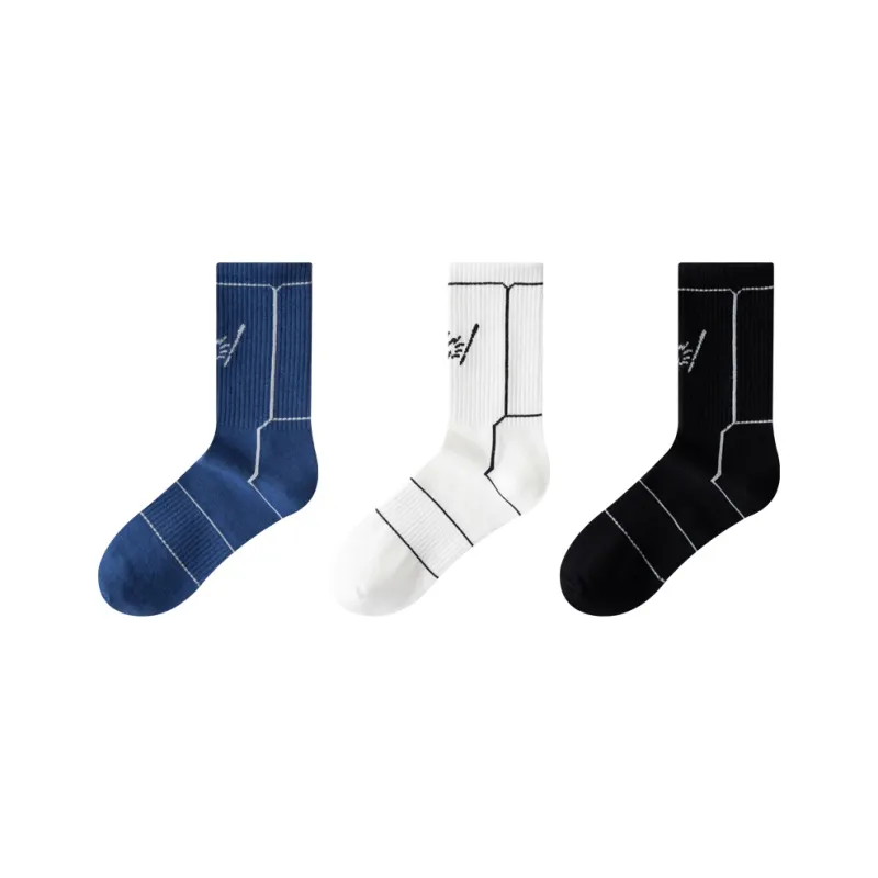 Cotton Gene Mid Calf Socks Men's Combo Set-19