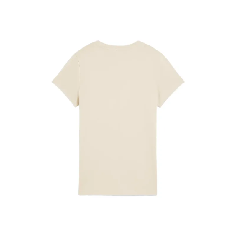 PUMA ESSScript Regular T Shirt Women's Ecru-1
