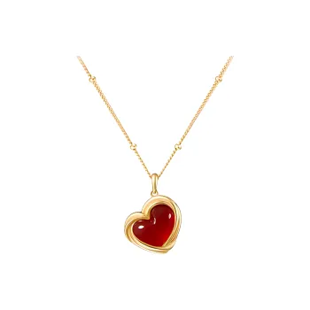 Lola Rose Rhodonite Silver Necklaces Women's Red