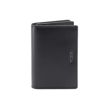 TUMI Leather Card Holder, Wallet Men's Black