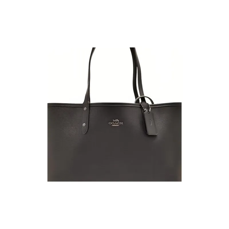 COACH Disney, Collaboration City PVC Tote Bag, Shopping Bag, Handbag, Shoulder Bag Large Size Women's Black-4