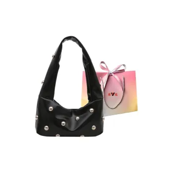 Yalu PU One Shoulder Handbag Women's Red/Black/White