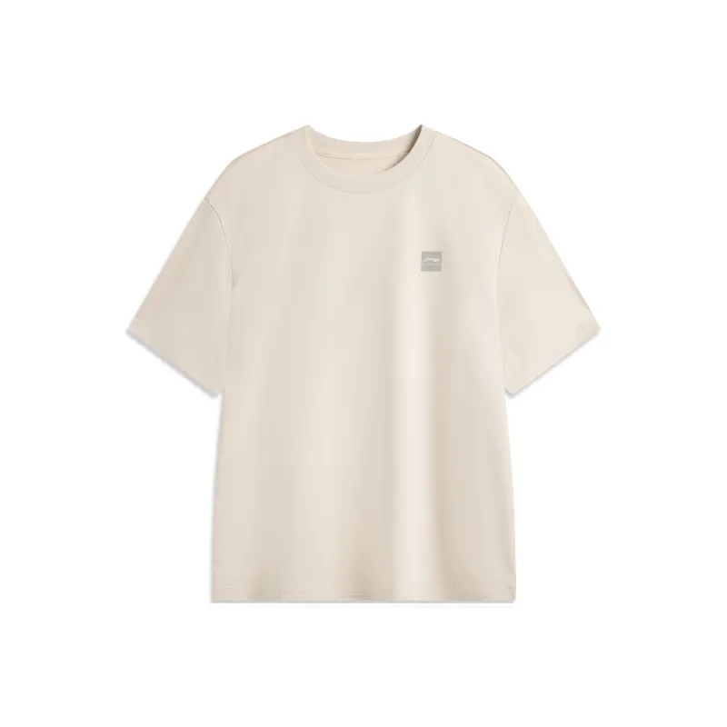 LiNing Sports Life Collection T Shirt Unisex Oat Gray-0