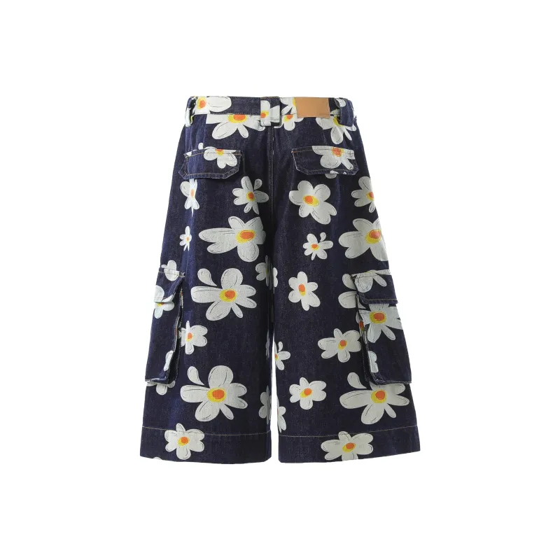 VINMUK Denim Shorts Unisex Blue-1