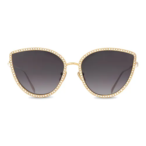 MONTBLANC Plate And Metal Irregular Shape Eyeglass Frames Unisex Silver
