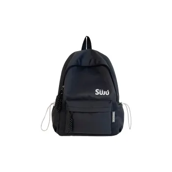 Yalu Nylon Backpack Unisex Black/Burgundy/Yellow/Light Blue/Pink