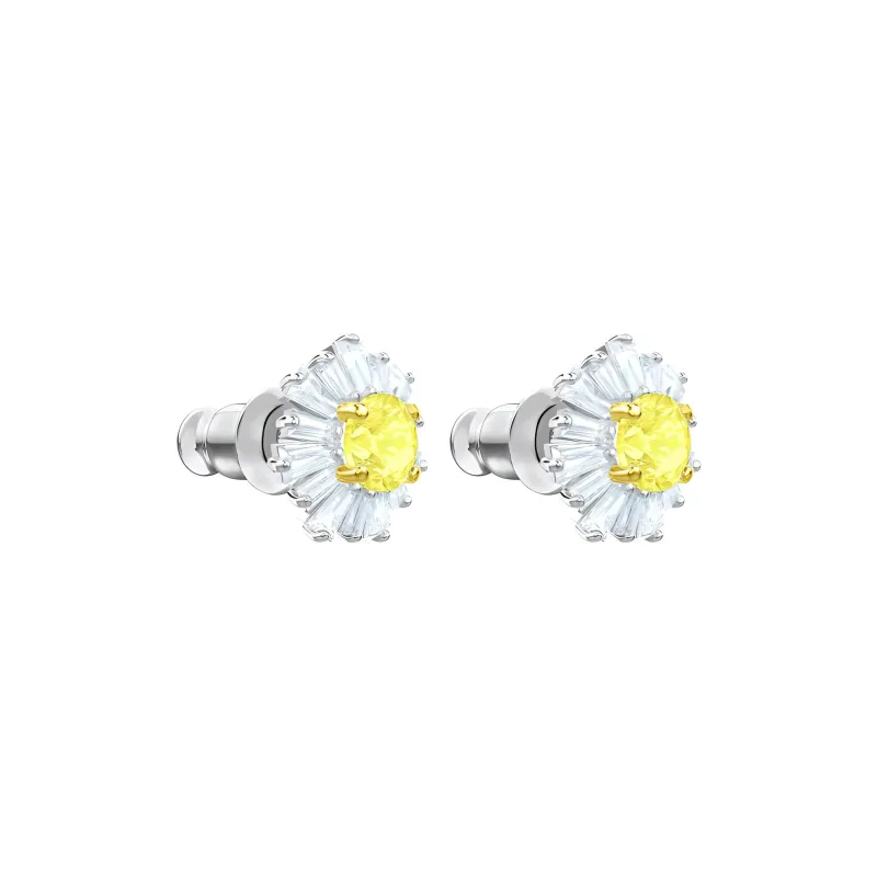 Swarovski Sunshine Stud Earrings Women's White-2