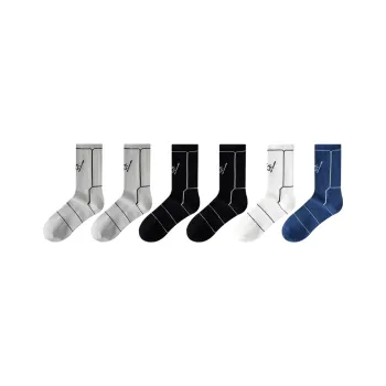 Cotton Gene Mid Calf Socks Men's Combo Set