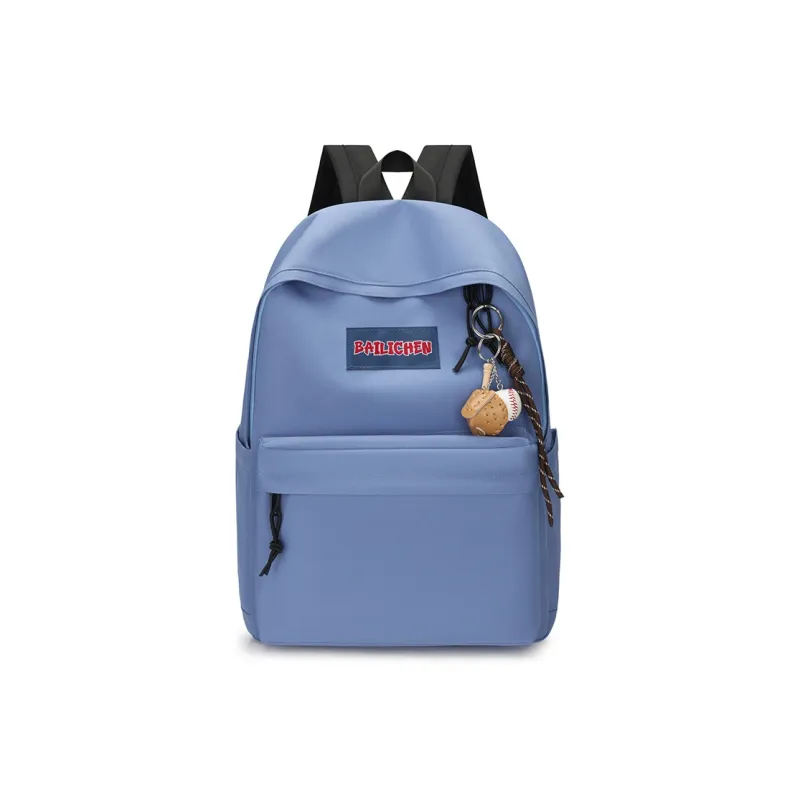 SEVENMOONS Nylon Backpack Unisex Beige Gray/Black/Burgundy/Blue-9