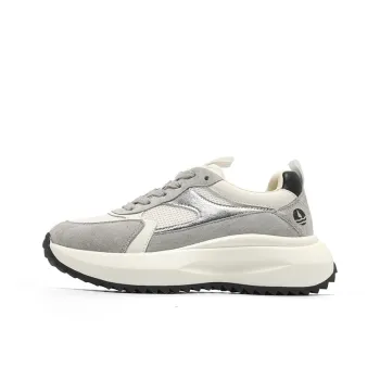 NAVIGARE Small Sailboats Height Increasing Low Top Casual Shoes Women's Light Gray White