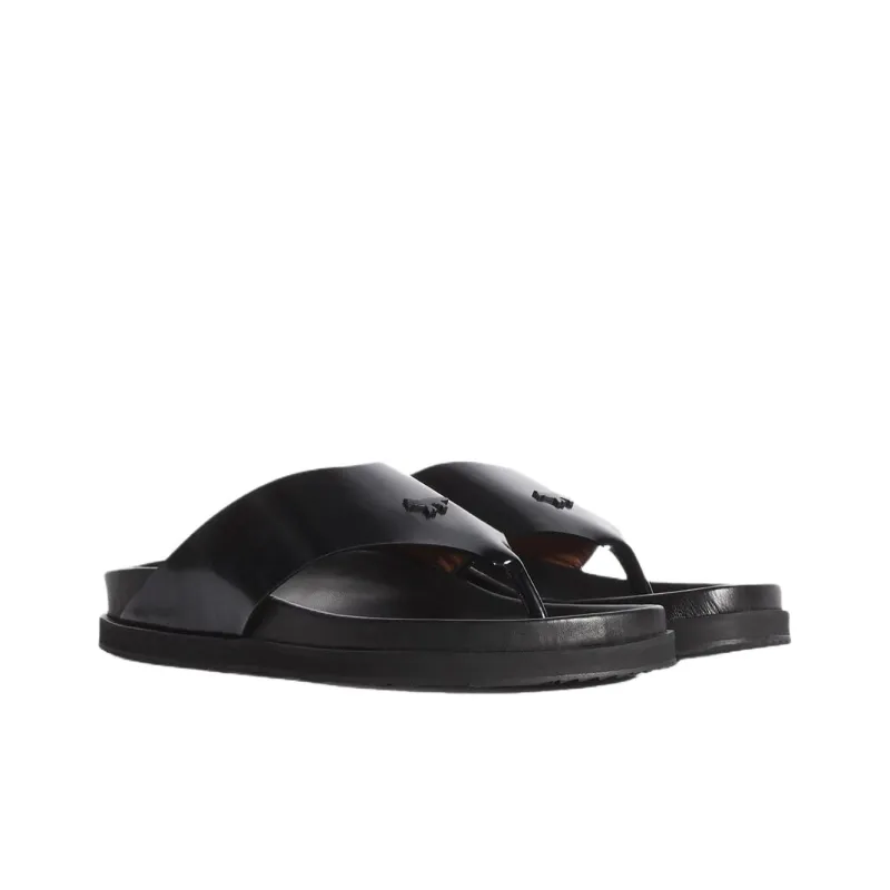Maison Kitsune Flip Flops Women's Black-2