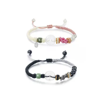 Lao Feng Xiang Hetian Jade Bracelets White Jade Unisex