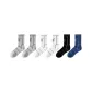 6-Pack (Gray 2+White 2+Blue+Black)
