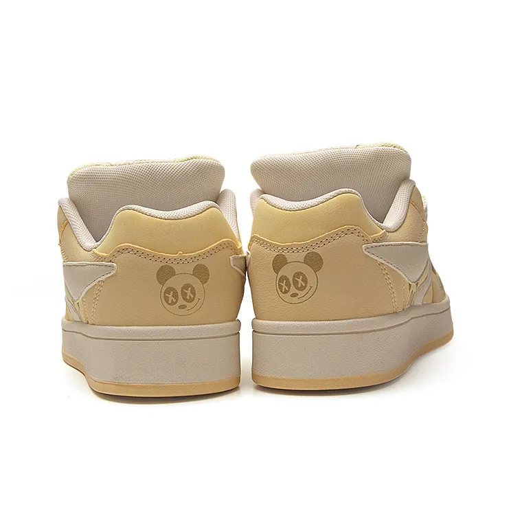 STUR YSN Low Top Skateboard Shoes Women's Almond Yellow-4