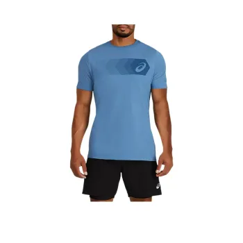 Asics XGSS FADED HEX TEE T Shirt Men's Blue