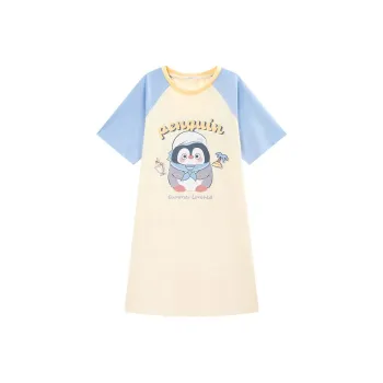 GUKOO Nightgown Women's Cream Yellow