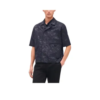 HERMES Shirts Men Marine