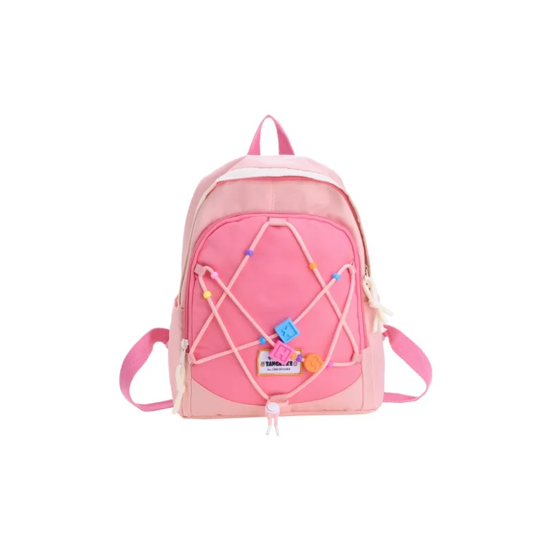 XIANGSU Nylon Backpack Unisex Light Blue/Beige/Pink/Purple/Dark Blue-9