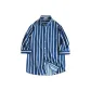 Dark Blue White Stripes