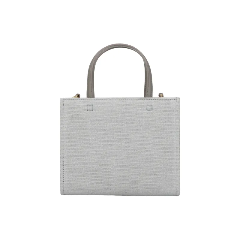 Givenchy Cow Leather Detail Tote Bag, Shopping Bag, Shoulder Bag, Crossbody Bag, Handbag Mini Women's Gray-2